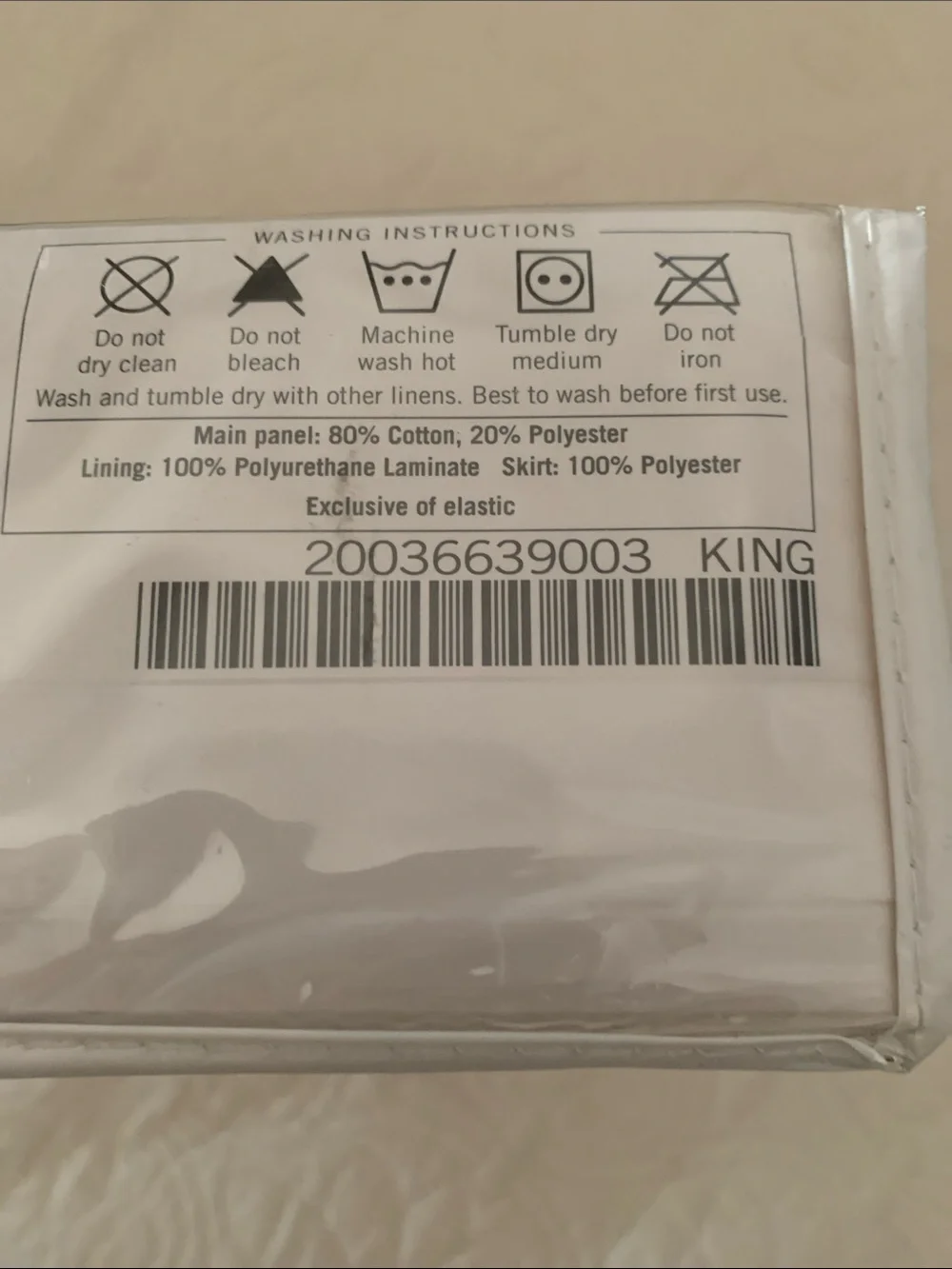 Bob's Goof Proof King Fitted Mattress Protector - White
